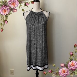 Michael Kors Jersey Halter A-line Loose Fit Dress with Gold Chain Straps‎